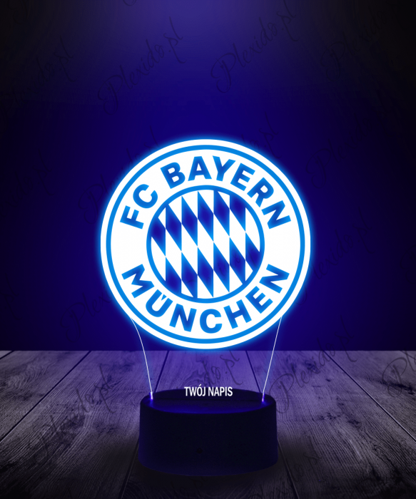 Lampka LED 3D Plexido Klub FC Bayern Munchen