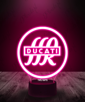 Lampka LED 3D Plexido Ducati Logo