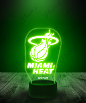 Lampka LED 3D Plexido Miami Heat NBA