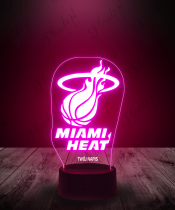 Lampka LED 3D Plexido Miami Heat NBA