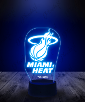 Lampka LED 3D Plexido Miami Heat NBA