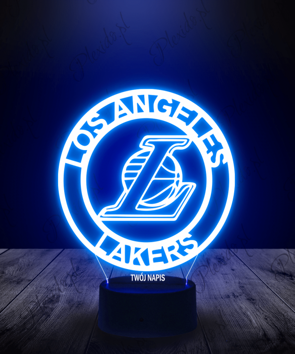 Lampka LED 3D Plexido Los Angeles Lakers NBA