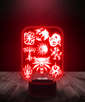 Lampka LED 3D Plexido Wiedźmin Znaki