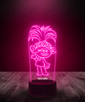 Lampka LED 3D Plexido Trolle Poppy