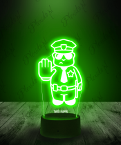 Lampka LED 3D Plexido Zawód Policjant