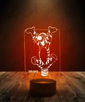 Lampka LED 3D Plexido Kubuś Puchatek Tygrysek