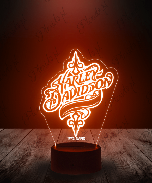 Lampka LED 3D Plexido Harley Davidson Logo