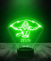 Lampka LED 3D Plexido Zeus Bóg - 2