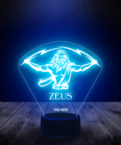 Lampka LED 3D Plexido Zeus Bóg - 3