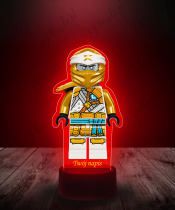 Lampka LED 3D Plexido z Nadrukiem Ninjago Zane