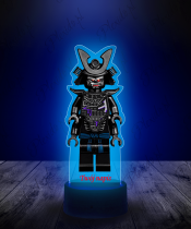Lampka LED 3D Plexido z Nadrukiem Lord Garmadon