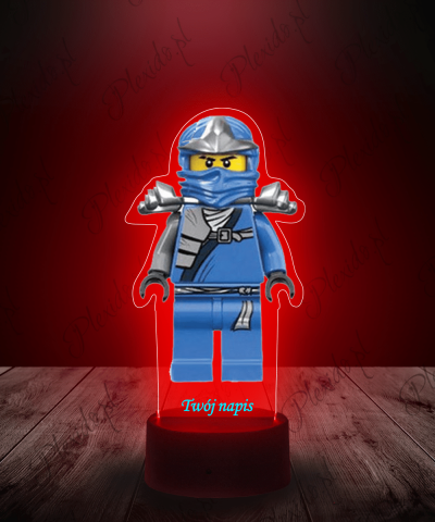 Lampka LED 3D Plexido z Nadrukiem Ninjago Wojownik Jay
