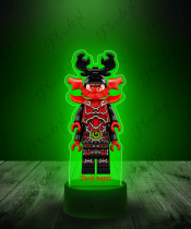 Lampka LED 3D Plexido z Nadrukiem Ninjago Generał Kozu