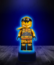 Lampka LED 3D Plexido z Nadrukiem Ninjago Cole Gold - 2