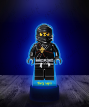 Lampka LED 3D Plexido z Nadrukiem Ninjago Wojownik Cole