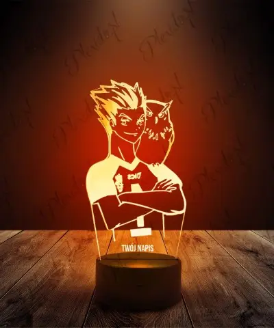 Lampka LED 3D Plexido Haikyuu Bokuto