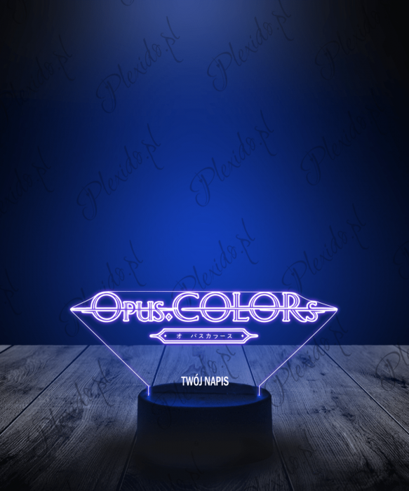 Lampka LED 3D Plexido Opus Colors