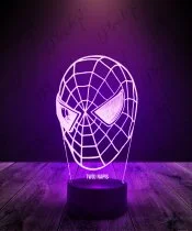 Lampka LED 3D Plexido Spider-Man Maska