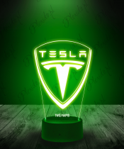 Lampka LED 3D Plexido Tesla Logo - 3