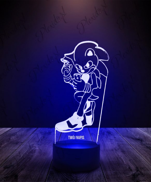 Lampka LED 3D Plexido Sonic Błyskawica