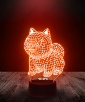 Lampka LED 3D Plexido Pies Shiba Inu