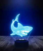 Lampka LED 3D Plexido Rekin Żarłacz