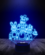 Lampka LED 3D Plexido Five Night's Freddy's 2