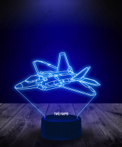 Lampka LED 3D Plexido Lockheed Martin Raptor - 3