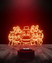 Lampka LED 3D Plexido Gra Five Night's Freddy's 2