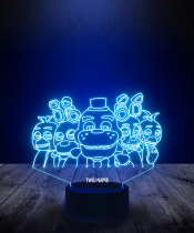 Lampka LED 3D Plexido Gra Five Night's Freddy's 2