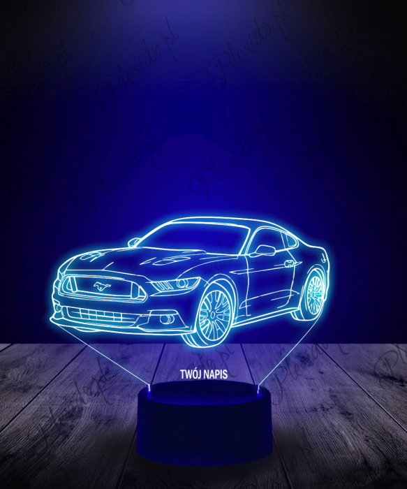 Lampka LED 3D Plexido Auto Ford Mustang - 4