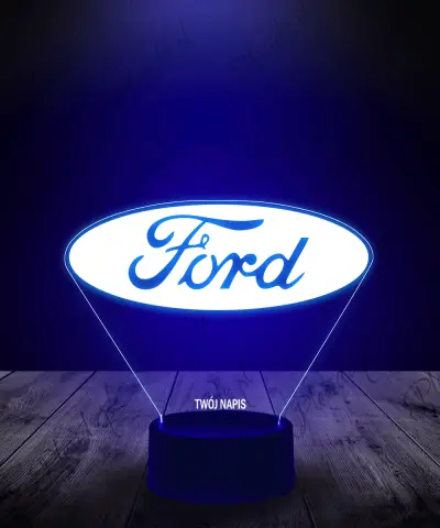 Lampka LED 3D Plexido Auto Ford Logo - 3