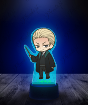 Lampka LED 3D Plexido z Nadrukiem Draco Malfoy