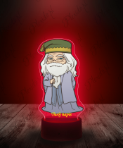 Lampka LED 3D Plexido z Nadrukiem Albus Dumbledore - 2