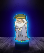 Lampka LED 3D Plexido z Nadrukiem Albus Dumbledore - 3