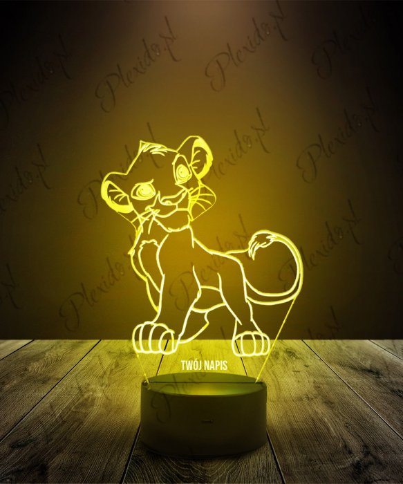 Lampka LED 3D Plexido Simba