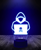 Lampka LED 3D Plexido Hacker Komputerowy