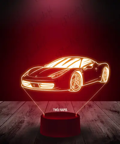 Lampka LED 3D Plexido Auto Ferrari California