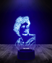 Lampka LED 3D Plexido Mitologia Apollo Posąg
