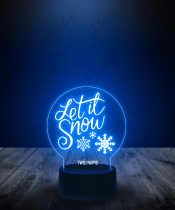 Lampka LED 3D Plexido Kula Śnieżna Zima