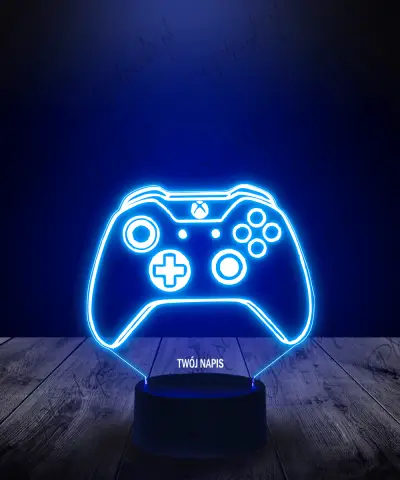 Lampka LED 3D Plexido Pad Xbox Gamingowy