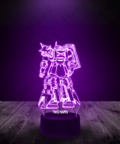 Lampka LED 3D Plexido Mobile Suit Gundam Robot