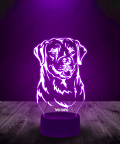 Lampka LED 3D Plexido Piesek Labrador Retriever