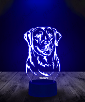 Lampka LED 3D Plexido Piesek Labrador Retriever