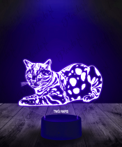 Lampka LED 3D Plexido Kot Bengalski