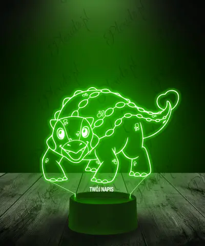 Lampka LED 3D Plexido Dinozaur Ankylosaurus