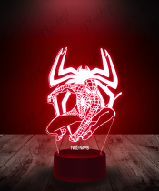 Lampka LED 3D Plexido Spiderman Uniwersum Logo