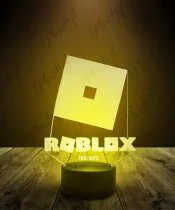 Logo Roblox 3D LED LAMP with base of your choice ! - PictyourLamp