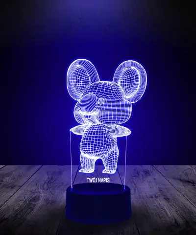 Lampka LED 3D Plexido Miś Koala