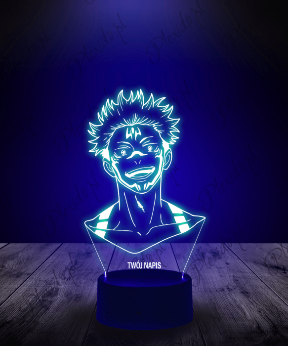 Lampka LED 3D Plexido Jujutsu Kaisen Tatuaż